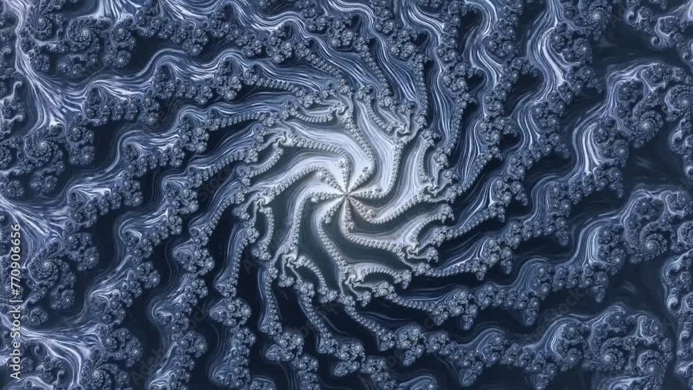 Wall mural 4k abstract multicolored motion graphics background. fractal sequence patterns 3d. for yoga or clubs