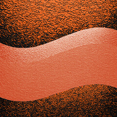 Textured background, gold, orange and black waves.