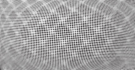 Black abstract halftone dots. Geometric art. Design element. Digital image with a psychedelic stripes.Design element for prints, web, template - obrazy, fototapety, plakaty