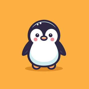 cartoon character an adorable penguin