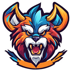 Naklejka premium Mascot Animal gaming, gamers logo, Animal gaming logo for esport, Esport gaming logo, 