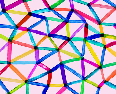 Network with Paint Texture