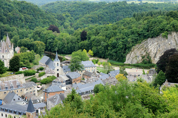 Fototapeta na wymiar view over the lovely ancient town of Durbuy, Belgium