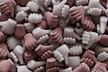 Approval. 3d render with many likes