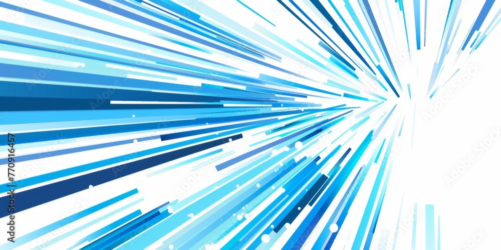 Poster abstract blue lines speed pattern on a white background, technology lines for a web banner design te