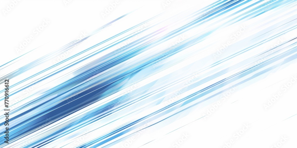 Poster abstract blue lines pattern on white background, speed and technology concept design with line of li
