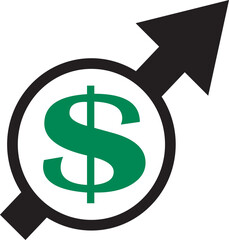 Money transfer icon, increasing economy icon, sent money icon, money transfer icon, dollar icon, high economy rate icon , economy logo, economy rate of dollar icon, money transfer with dollar,logo