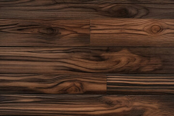Brown Walnut Parquet Laminate wood wall wooden plank board texture background with grains and...