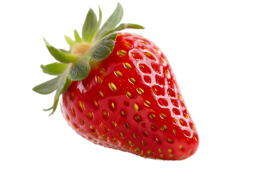 strawberry isolated on white transparent background PNG high quality 