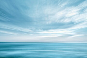 Fototapeta premium Defocused Sky and Ocian With Blurred Panning Motion.
