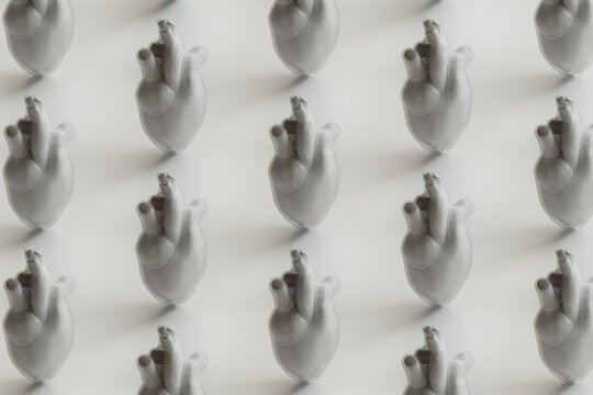 hearts wrapped in plastic