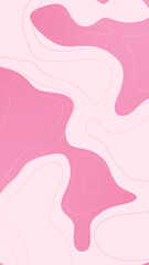vertical abstract pink liquid wavy shapes and lines background, geometric modern design element	