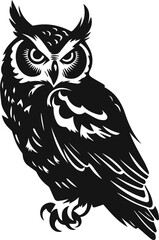 owl vector Silhouette