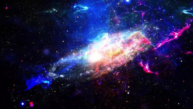 nebula galaxy particles space background
