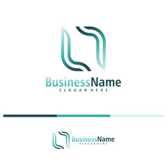 Letter L logo design vector. Creative Initial L logo concepts template