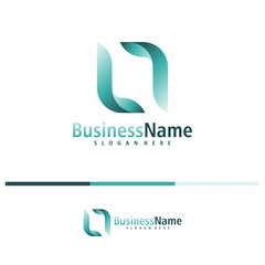 Letter L logo design vector. Creative Initial L logo concepts template