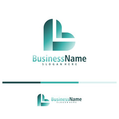 Fototapeta premium Letter L logo design vector. Creative Initial L logo concepts template