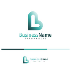 Letter L logo design vector. Creative Initial L logo concepts template