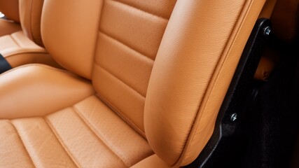 Drivers seat inside a car