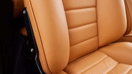 Passenger seat inside a car