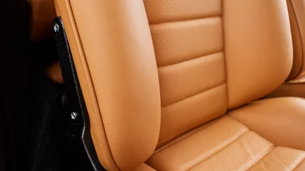 Zelfklevend Fotobehang Passenger seat inside a car © The Image Engine