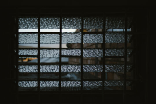 window in a latin american neighborhood