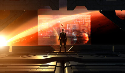 spaceship control deck