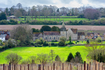 The Ancient Parish Church of East Farleigh, founded in 961 AD near Maidstone in Kent, England