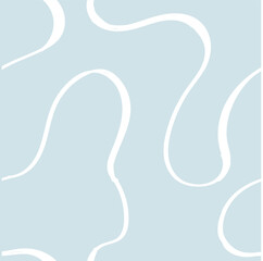 Seamless abstract pattern with squiggles and scribbles. Weaved curved lines. Chaotic ink scribbles decorative texture. Messy doodles, wavy and curly lines.