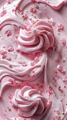 Fototapeta premium Close Up of a Paintbrush With Pink Paint