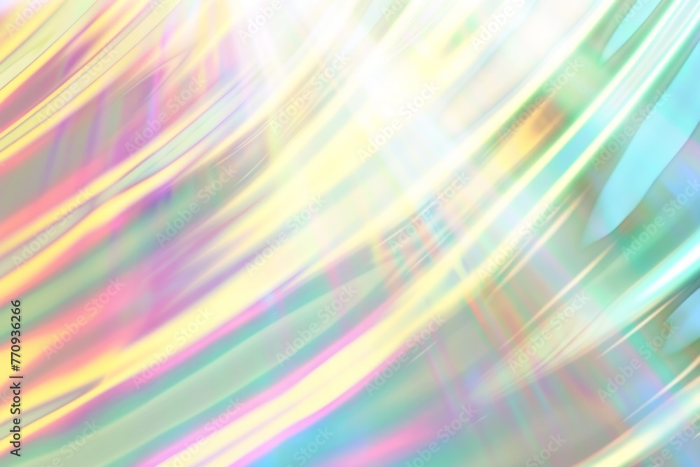 Poster holographic effect, white background, light and shadow, white gradient in the style of light and sha
