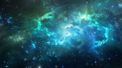 Explosive waves of cosmic energy. Abstract colored background.