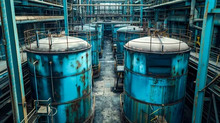  Aged Industrial Storage Tanks in Abandoned Facility  © Infini Craft