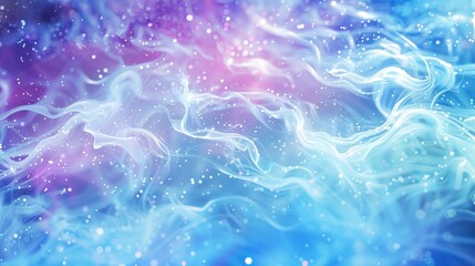 Explosive waves of cosmic energy. Abstract colored background.