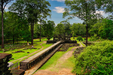 Baphuon Temple - 11th century Shiva temple built by Suryavarman I, built in classic Khmer temple...