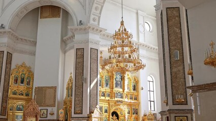 Church of Saints Peter and Fevronia. Church of Donbass. Donetsk March 29, 2024.