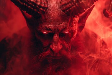 Red Demon With Horns