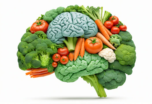 Anatomy of the brain from broccoli cabbage and vegetables carrots, tomatoes. The benefits of cruciferous vegetables for the brain