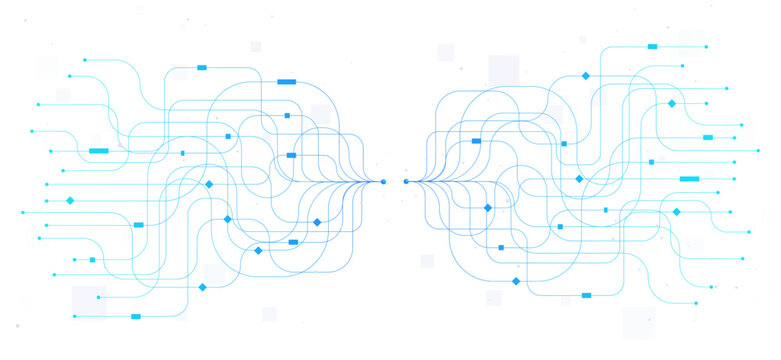 Connection wires white poster vector