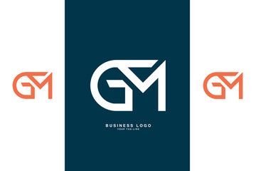 GM, MG, G, M, Abstract Letters Logo Monogram