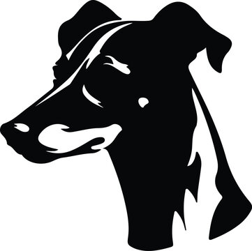 recommend clip art: Whippet portrait