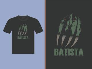 Batista T-Shirt Vector Design