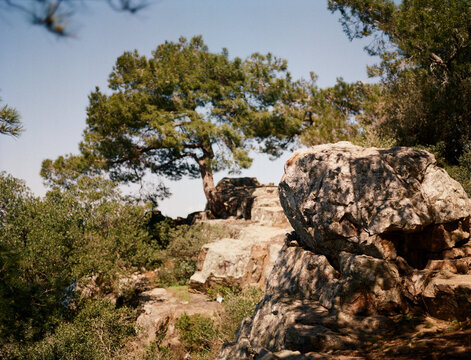 A beautiful stone coast in Turkey