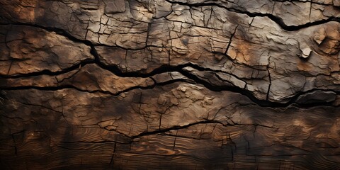 background,texture of a tree with dark brown bark,covered with a network of cracks,graphic and web design concept