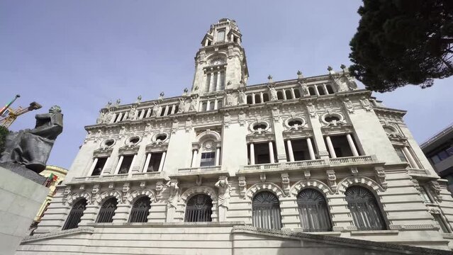 the town hall building in Porto, Portugal