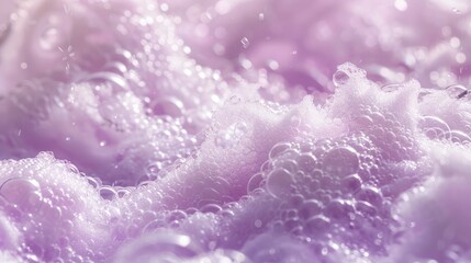 foam with flowers background.