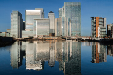 Financial district, Canary Wharf, London, UK