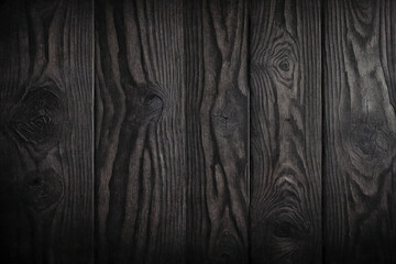 Surface of a Black and Brown Mahogany wood wall wooden plank board texture background with grains and structures