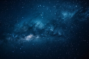 Starry night sky, with the Milky Way and stars in view