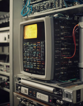 Reliquia tecnologica: il chip del PC vecchio, testimone di epoche passate, racconta storie di innovazione e progresso nella storia dell'informatica